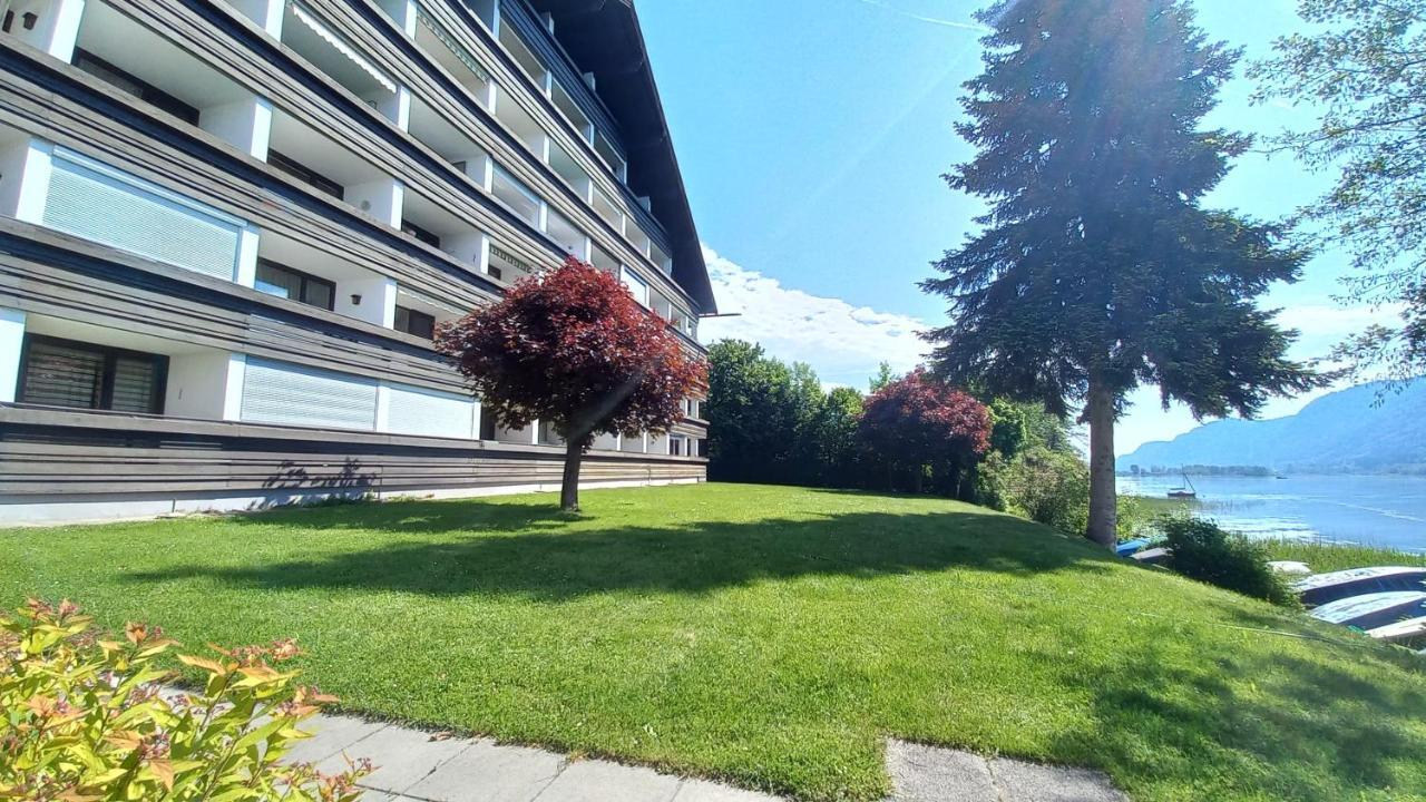 Maren Seeblick Appartement Haus Haensel&Gretel Direkt Am Ossiacher See Mit Hallenbad Stiegl Buitenkant foto