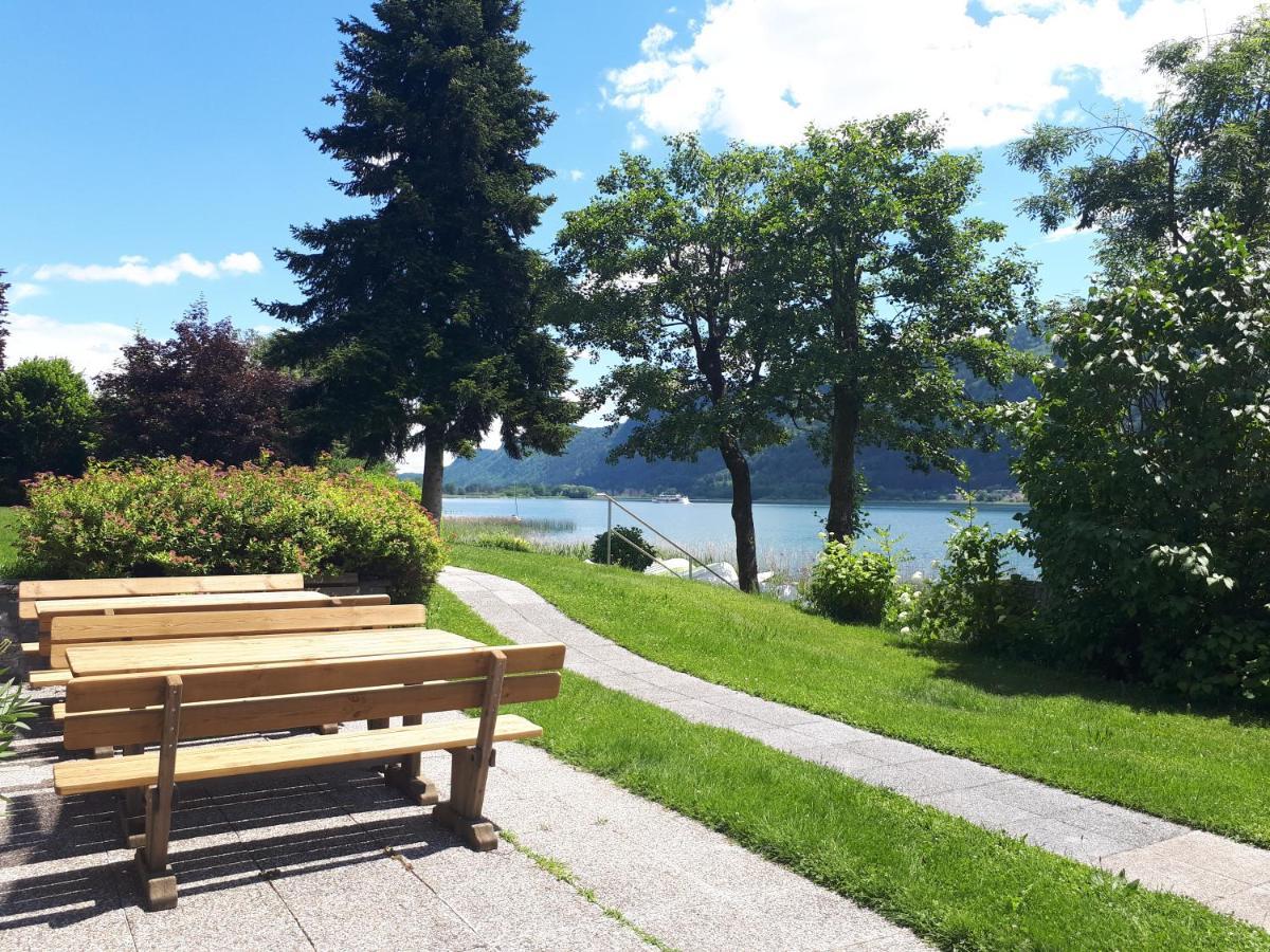 Maren Seeblick Appartement Haus Haensel&Gretel Direkt Am Ossiacher See Mit Hallenbad Stiegl Buitenkant foto